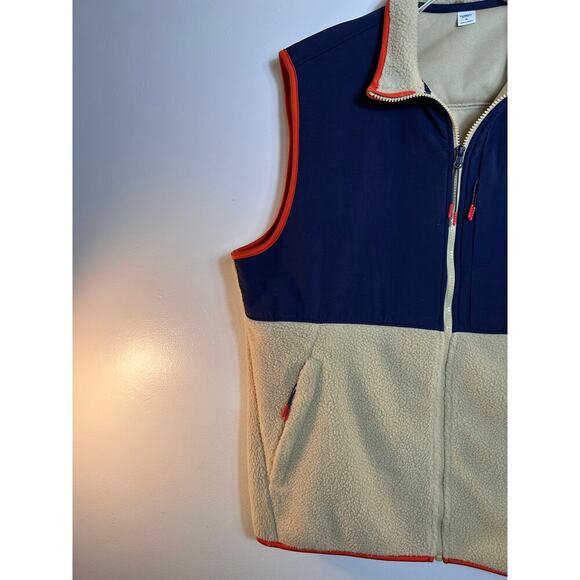 OLD NAVY ACTIVE Men’s Two-Tone Full Zip Vest / Size: XL - Picture 7 of 8